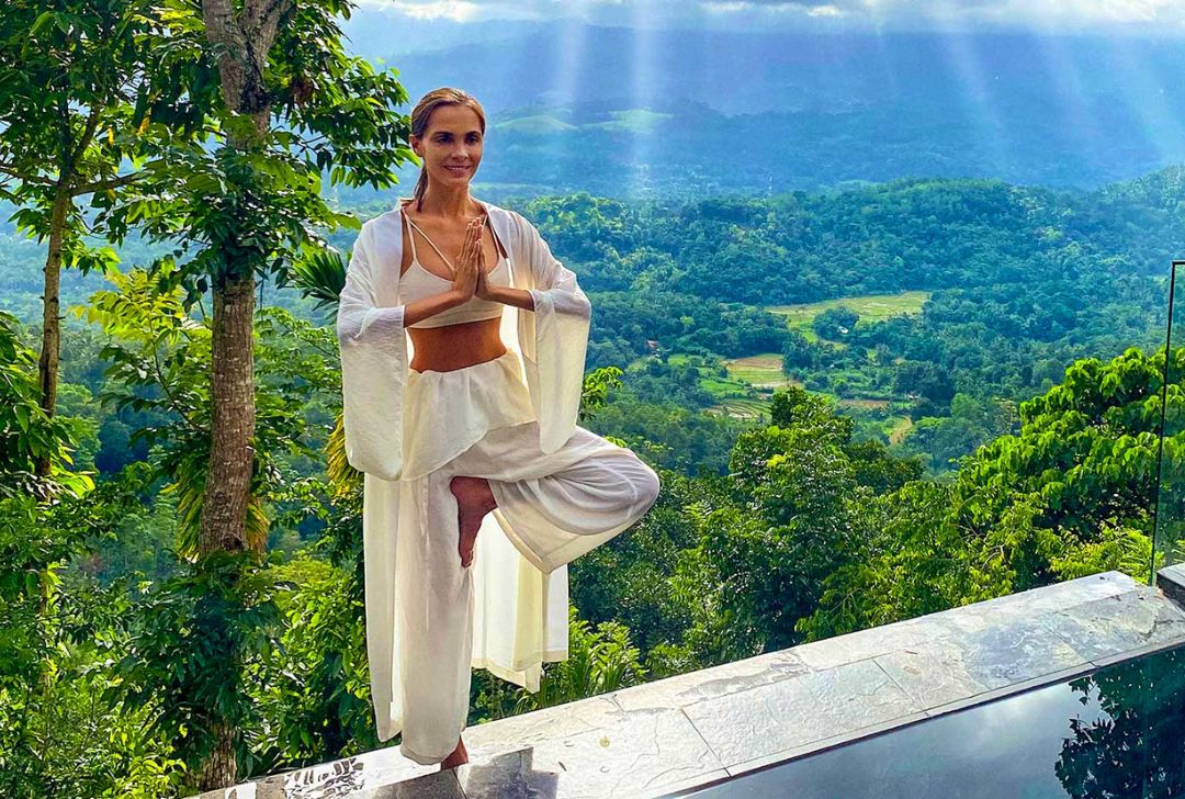 Relaxing at a Nature Resort